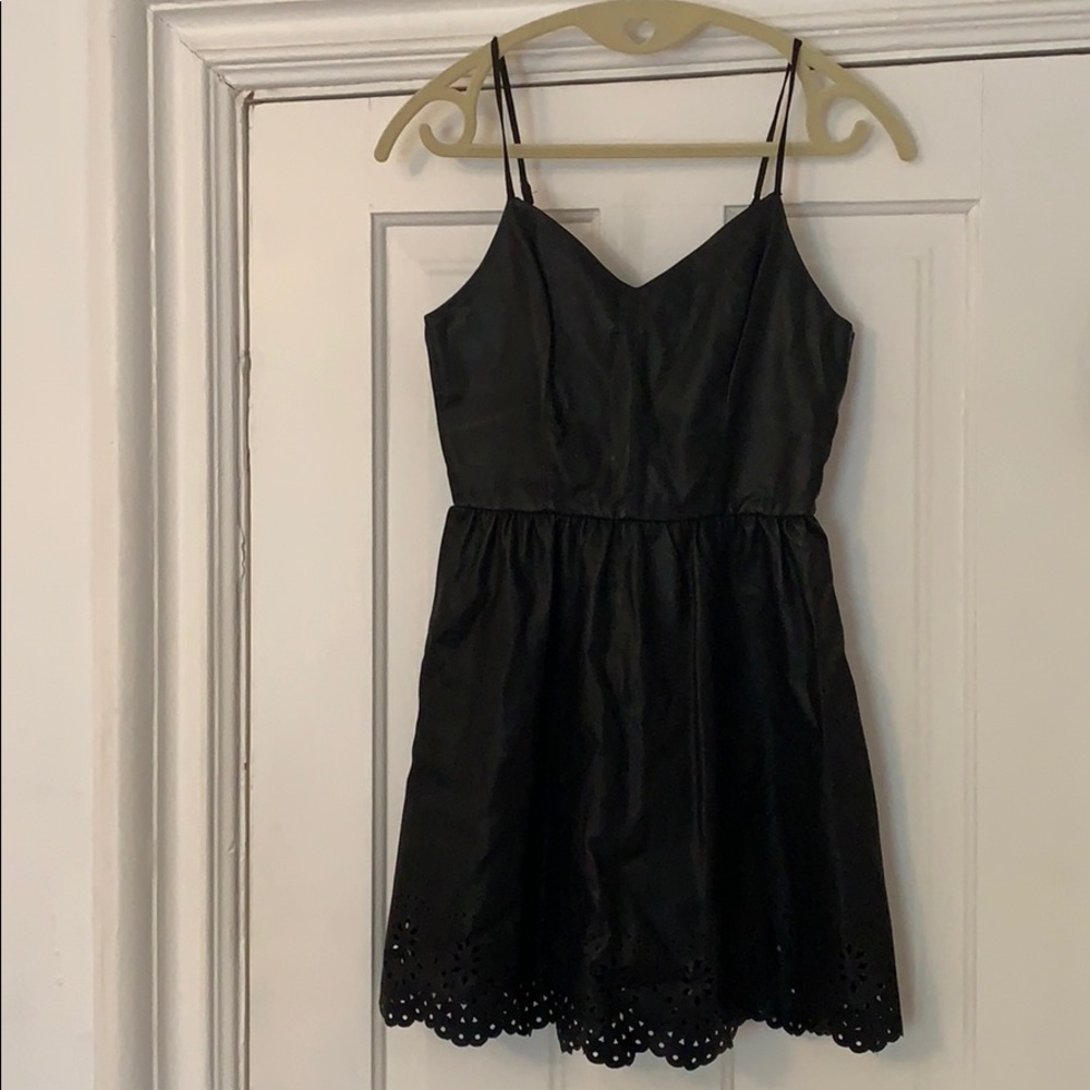 Faux leather LBD